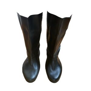 Totes Hi‑Stretch Black Tall Over Boots Women’s Size Small US 6‑7 Rubber USA New